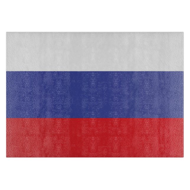 Planche À Découper Drapeau de Russie (Devant)