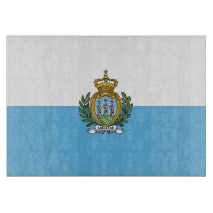 Planche À Découper Drapeau de Saint-Marin