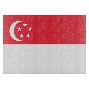 Planche À Découper Drapeau de Singapour