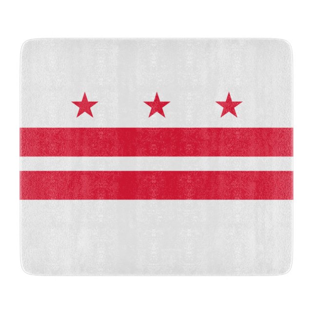 Planche À Découper Drapeau de Washington D.C. (District de Columbia) (Devant)