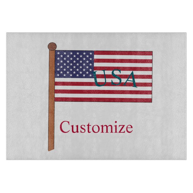 Planche À Découper Drapeau des États-Unis Thunder_Cove (Devant)