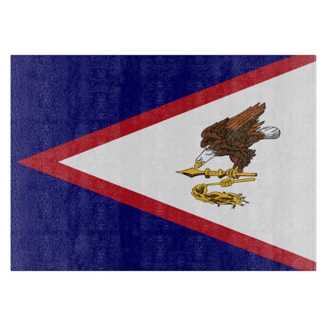 Planche À Découper drapeau des Samoa américaines (Devant)