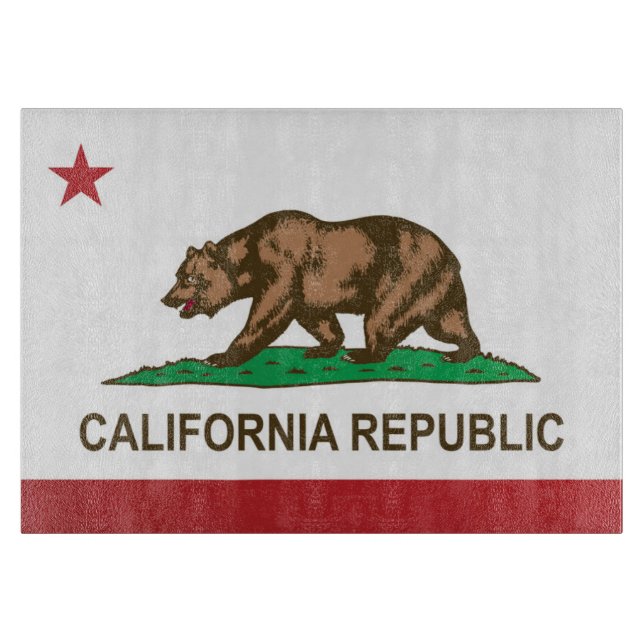 Planche À Découper Drapeau d'État de Californie (États-Unis) (Devant)