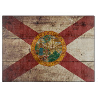 Drapeau d'état de la Floride sur le vieux grain en
