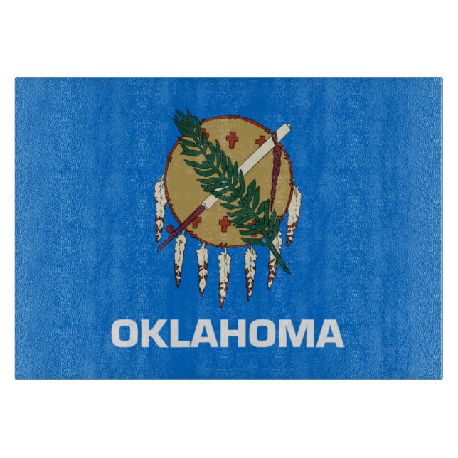 Planche À Découper Drapeau d'État de l'Oklahoma, États-Unis (Devant)