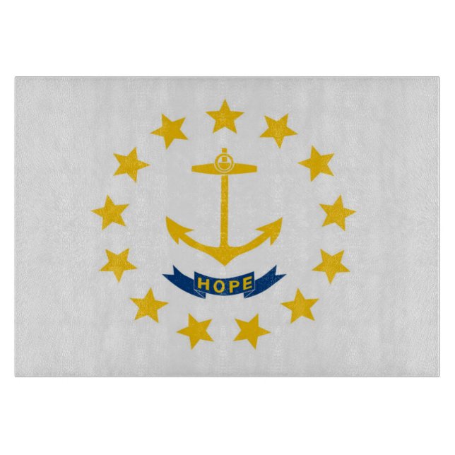 Planche À Découper Drapeau d'État de Rhode Island, États-Unis (Devant)