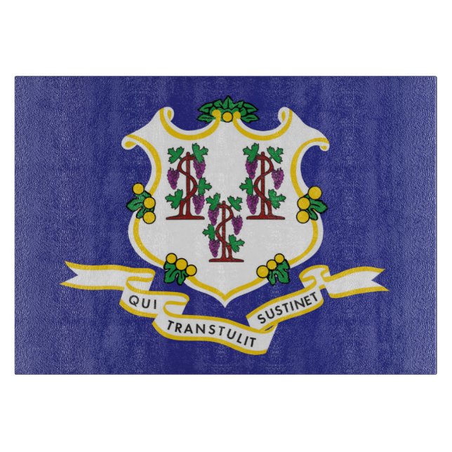 Planche À Découper Drapeau d'État du Connecticut, États-Unis (Devant)