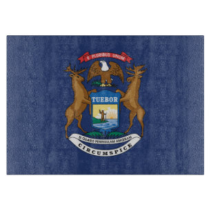 Planche À Découper Drapeau d'État du Michigan, États-Unis