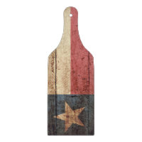 Drapeau d'état du Texas sur le vieux grain en bois