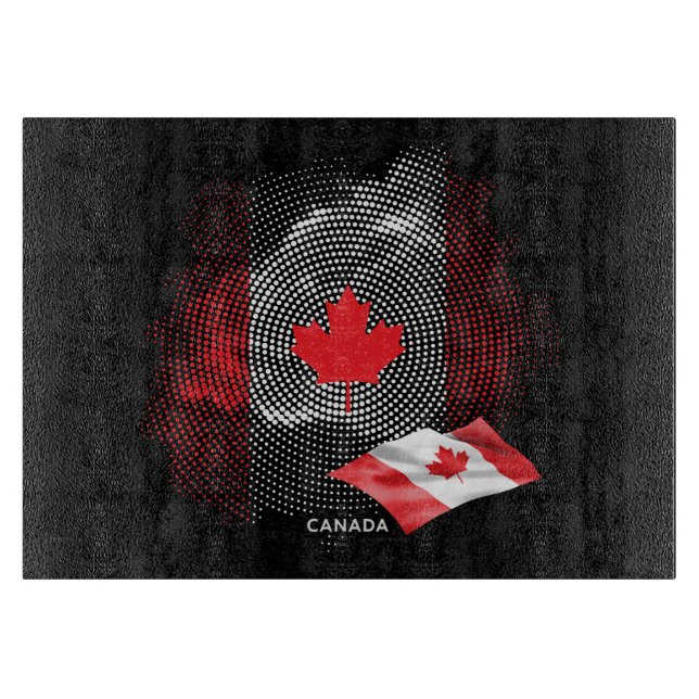 Planche À Découper Drapeau du Canada (Devant)