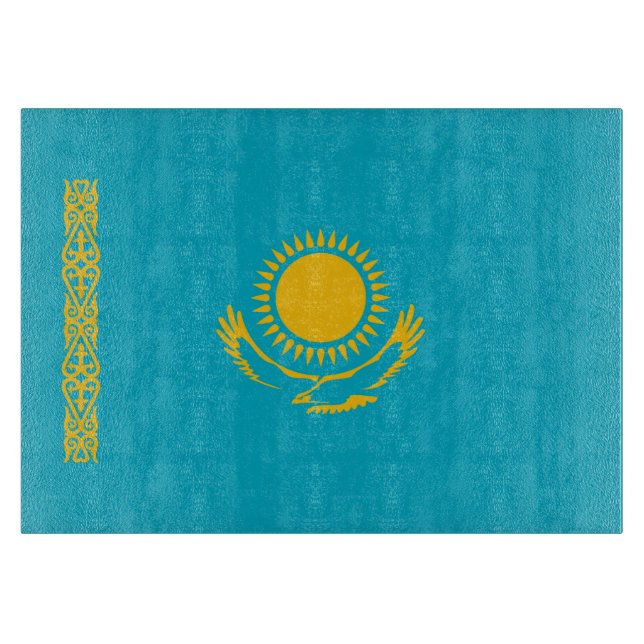 Planche À Découper Drapeau du Kazakhstan (Devant)