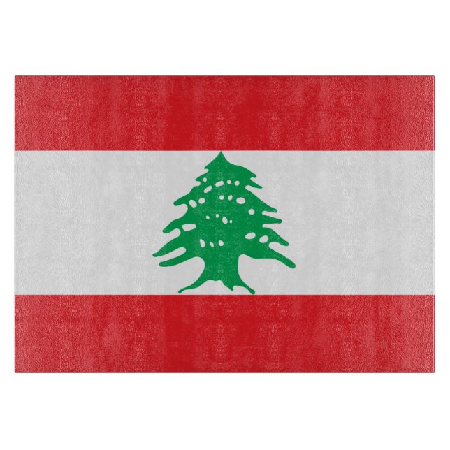 Planche À Découper drapeau du Liban (Devant)