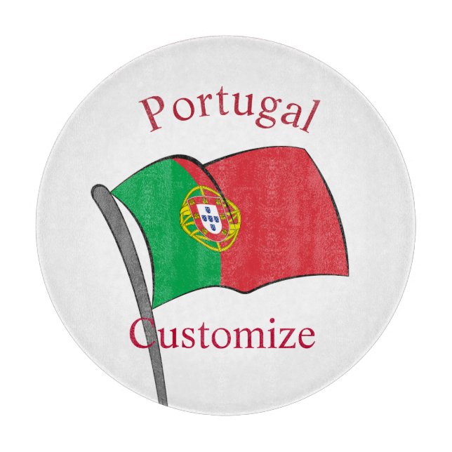 Planche À Découper Drapeau du Portugal Thunder_Cove (Devant)