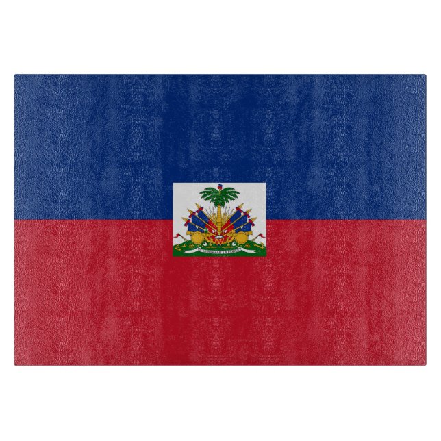 Planche À Découper Drapeau Haïti (Devant)