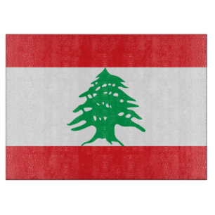 Planche À Découper Drapeau libanais