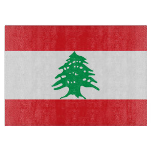 Planche À Découper Drapeau libanais