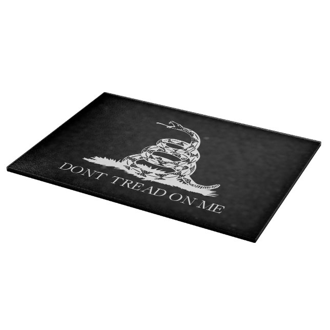 Planche À Découper Drapeau libertarien de Gadsden Ne marche pas sur m (Coin)