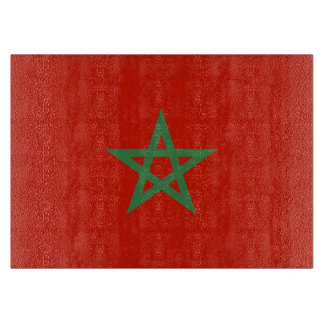Planche À Découper drapeau marocain (Devant)