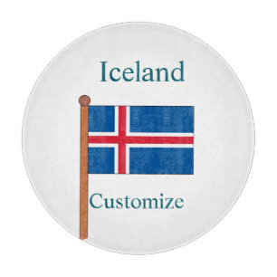 Planche À Découper Drapeau national d'Islande Thunder_Cove