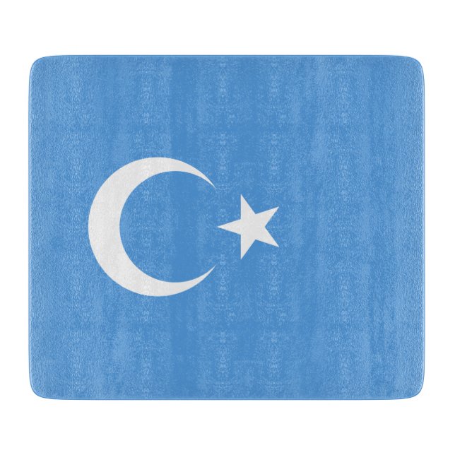 Planche À Découper Drapeau ouïghour du Turkestan oriental (Uyghurista (Devant)
