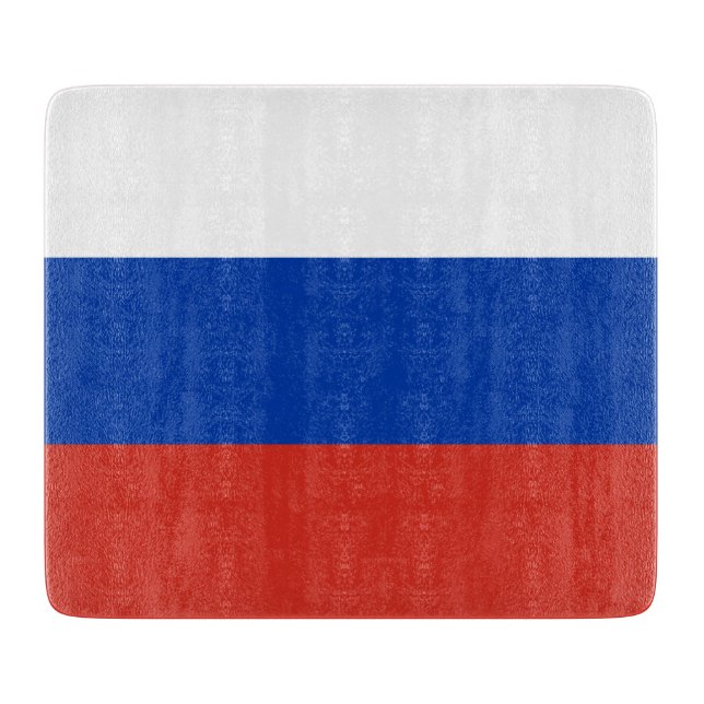 Planche À Découper Drapeau russe (Russie) (Devant)