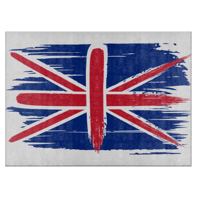 Planche À Découper Drapeau Union Jack britannique de Bruxelles (Devant)