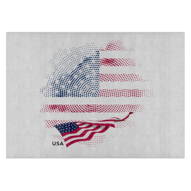 Planche À Découper Drapeau USA (Devant)
