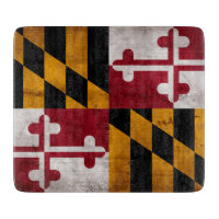 Drapeau vintage patiné d'état du Maryland