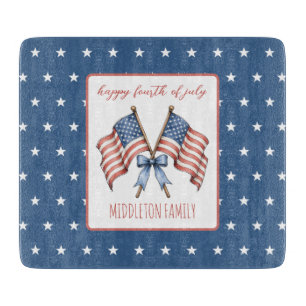 Planche À Découper Drapeaux américains patriotiques du quatre juillet