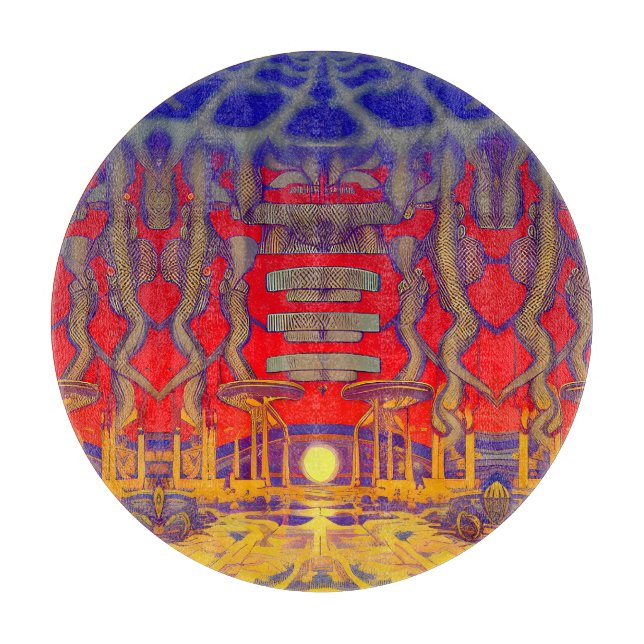 Planche À Découper Dreamland psychédélique (Devant)