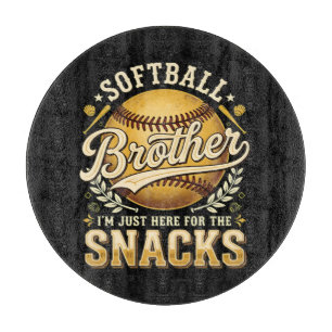 Planche À Découper Drôle de frère de softball Snacks Sports