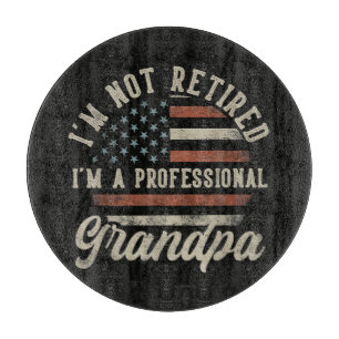 Planche À Découper Drôle de retraite "Je suis un grand-père professio