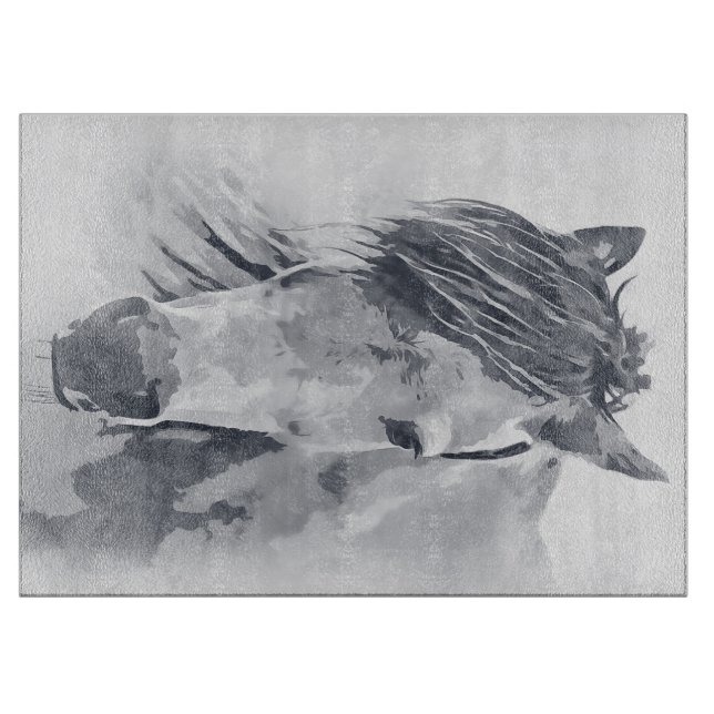 Planche à découper du cheval blanc (Devant)