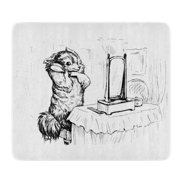 Planche À Découper Duchess the Dog Brushing her Hair (Beatrix Potter) (Devant)