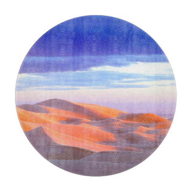 Planche À Découper Dunes de Glamis au coucher du soleil (Devant)