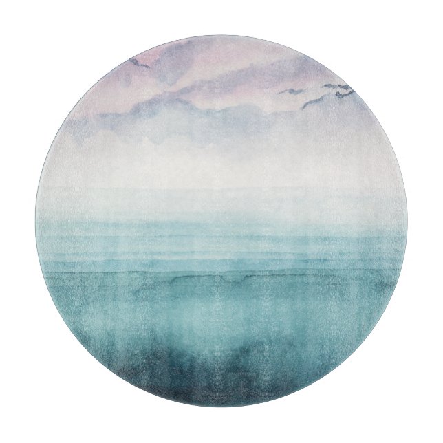 Planche À Découper Dusk on the Bay - Aquarelle (Devant)