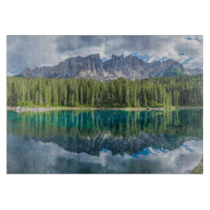 Planche À Découper Eau chaîne de montagnes Latemar