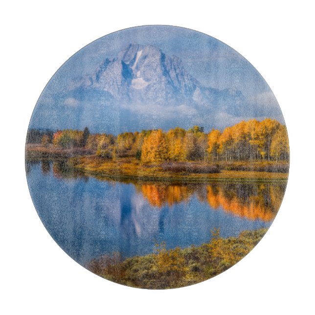 Planche À Découper Eau | Oxbow Bend Jackson Wyoming (Devant)