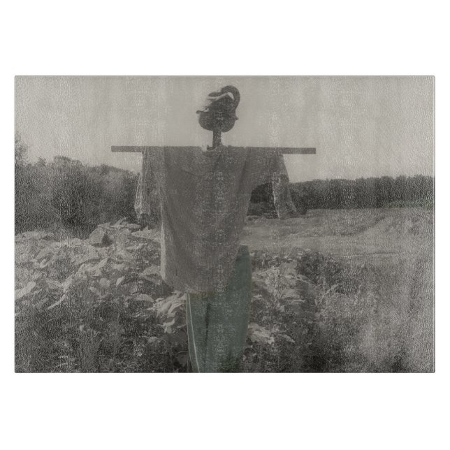 Planche À Découper Écart De Jardin En Noir Et Blanc (Devant)