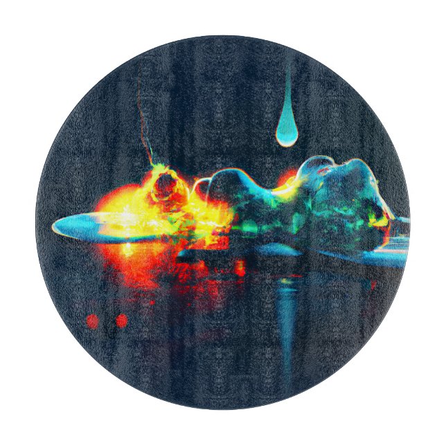 Planche À Découper Éclairage Liquide (Devant)