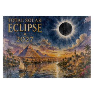Planche À Découper Éclipse totale de Soleil 2027 Égypte