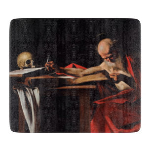 Planche À Découper Écriture de Saint Jérôme (par Caravaggio)