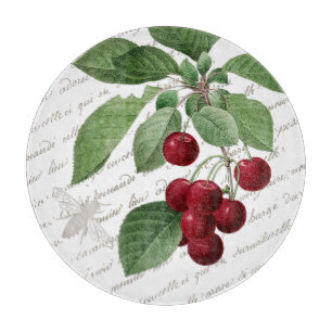 Planche À Découper Écriture française des années 1800 Royal Cherries