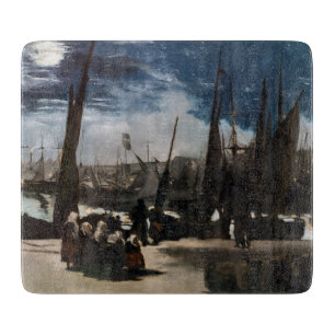 Planche À Découper Edouard Manet - Le Port de Boulogne au clair de lu