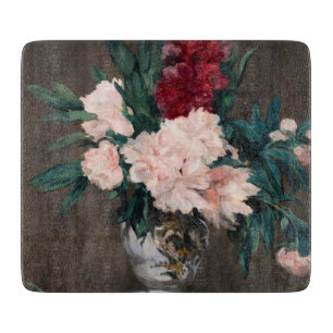 Planche À Découper Edouard Manet - Vase de pivoines sur petit piedouc
