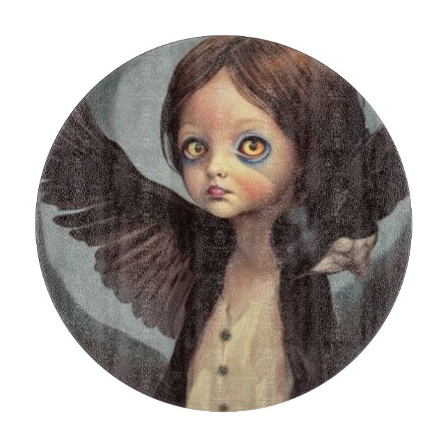 Planche À Découper Edwin gothique oiseau noir corbeau grunge (Devant)