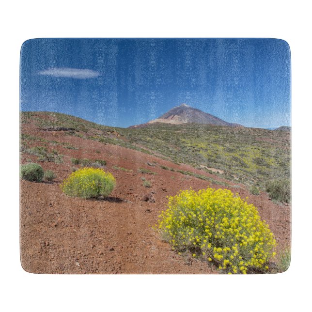 Planche À Découper El Teide au printemps (Devant)
