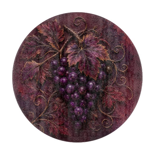 Planche À Découper Élégance du vignoble royal (Devant)