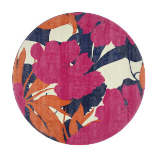 Planche À Découper Élégance florale : motif abstrait