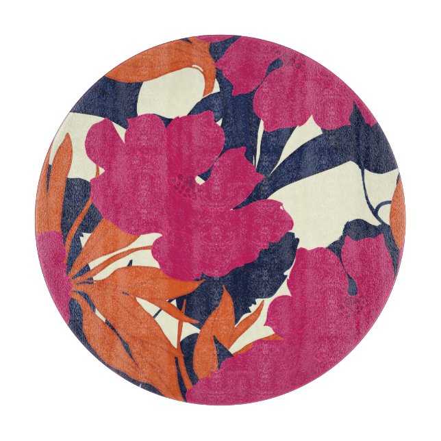 Planche À Découper Élégance florale : motif abstrait (Devant)